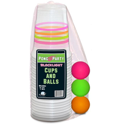 Blacklight Beer Pong Set