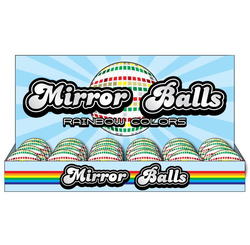 2 Rainbow Mirror Ball Display