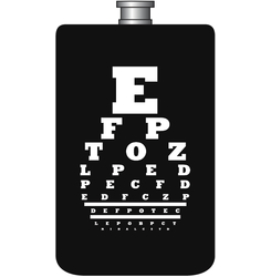 Eye Chart Acrylic Flask