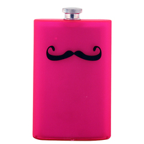 Mustache Acrylic Flask