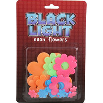 24 Pc Black Light Flowers