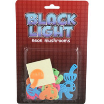 24 pc Black Light Mushrooms