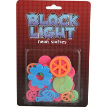 24 Pc Black Light Sixties
