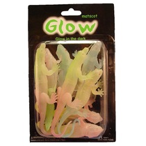 8 Pc Glow Lizard w Suction Cup