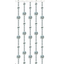 Silver Mirror Ball Curtain