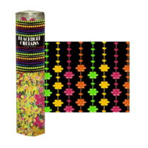 Blacklight Flower Curtain