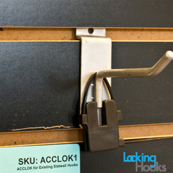 ACCLOK for Existing Slatwall Hooks (Case of 25)