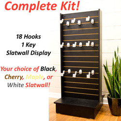 Complete Kit! Slatwall Display, Hooks, Key