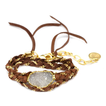 Cordelia - White Druzy Bracelet