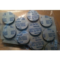 1" Round .030 White Adhesive (Bag of 25)