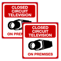 CCTVDecal - Closed Circuit Television on Premises Pack of 2 Decals
