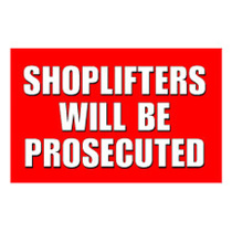 Smile Shoplifters You Are On Camera 7x11 Sign.