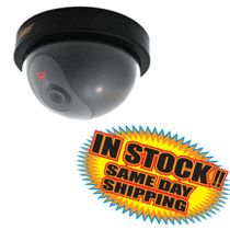 Fake 7" Dome with Blinking LED Light. Has lens to look real!
