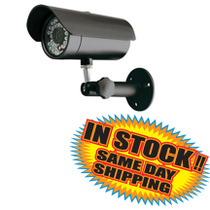 Indoor/Outdoor Fake Security Camera w/ LEDs