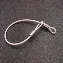 Standard 6" White Lanyard for Security Tags