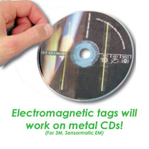 Magnetic CD Security Label, Clear for EM Systems
